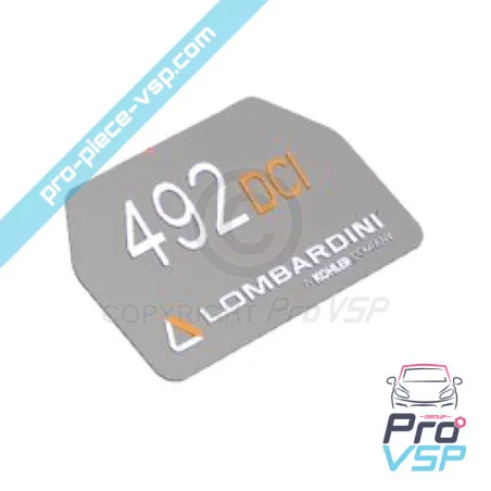 Adesivo cache del motore del motore Lombardini DCI LDW 492