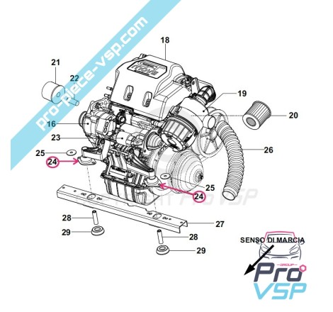 Motor silent block