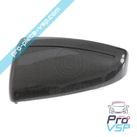 Coque de rétroviseur gauche carbone pour Aixam Sensation Émotion