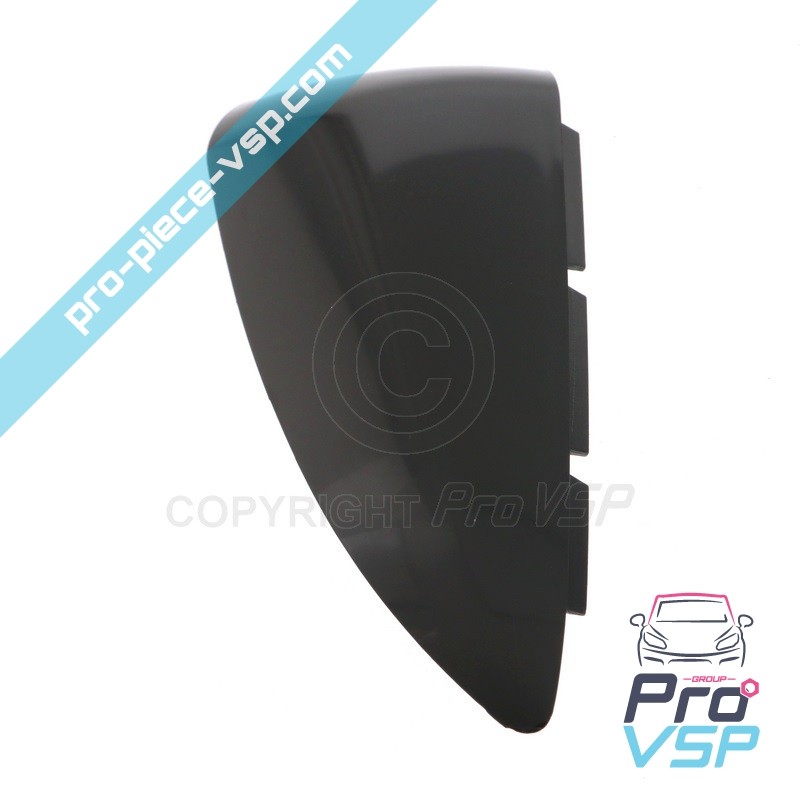 Black left rearview mirror shell