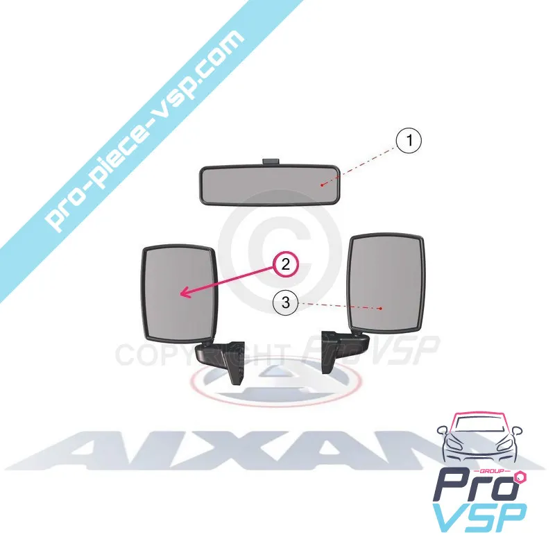 Espejo izquierdo para Mega D-Truck