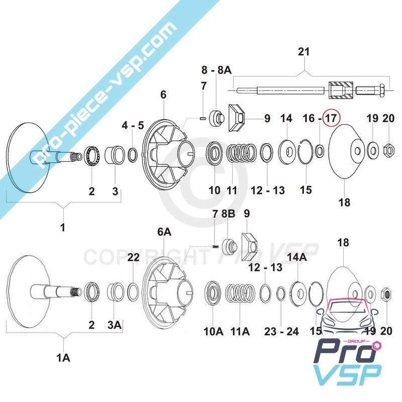 Câle de débrayage de variateur moteur