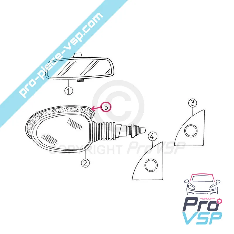 Spiegelrumpf für Aixam Von 2004 bis 2010