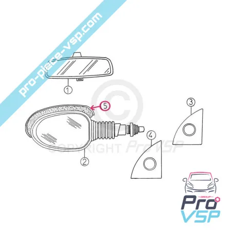 Spiegelrumpf für Aixam Von 2004 bis 2010