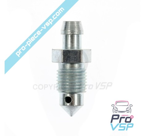 Brake caliper bleeding screw