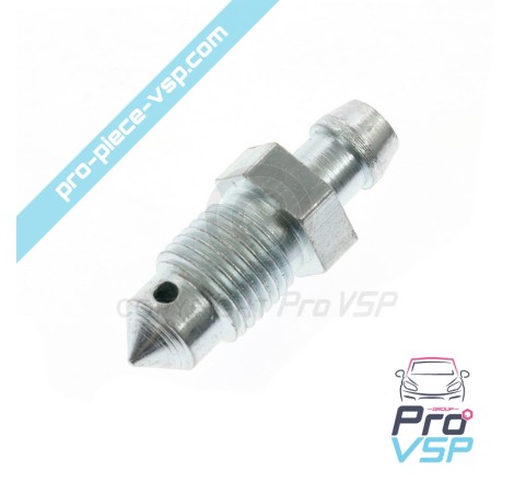 Brake caliper bleeding screw