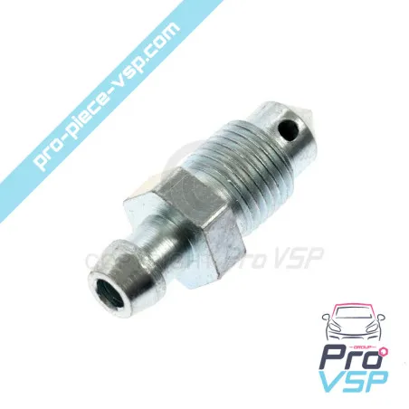 Brake caliper bleeding screw