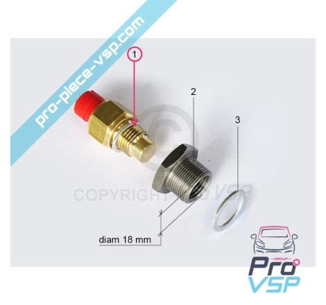 Sonda medidora de temperatura da água