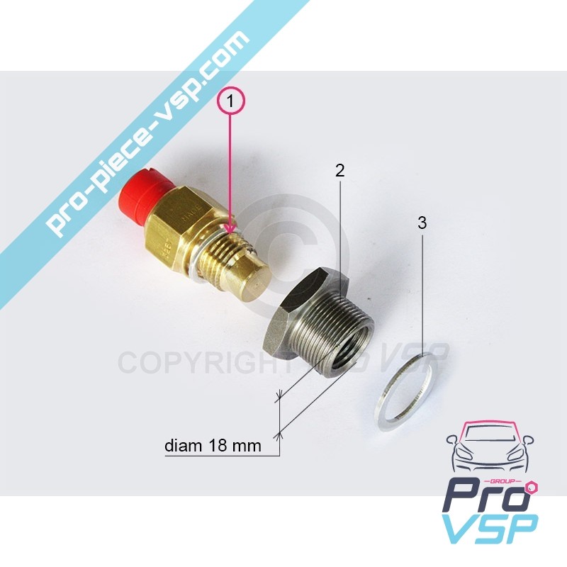 Sensor de medición de temperatura del agua