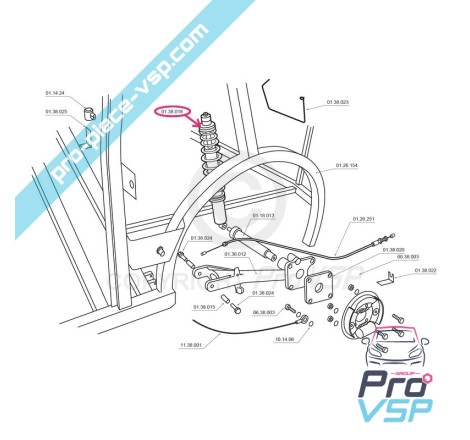 Rear shock absorber