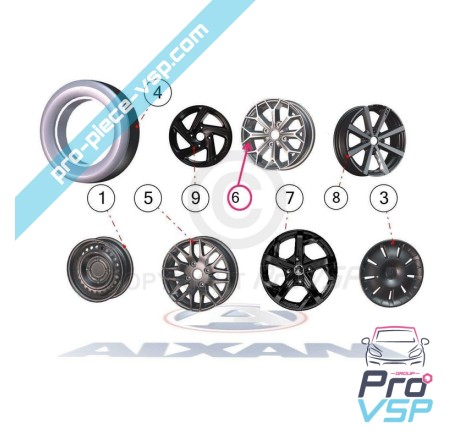 14-inch aluminum rim