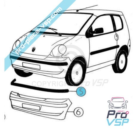 Bumper molding