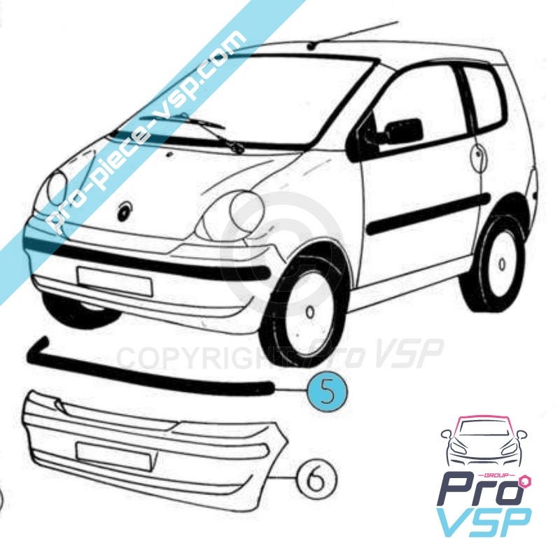 Bumper molding