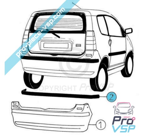 Bumper molding
