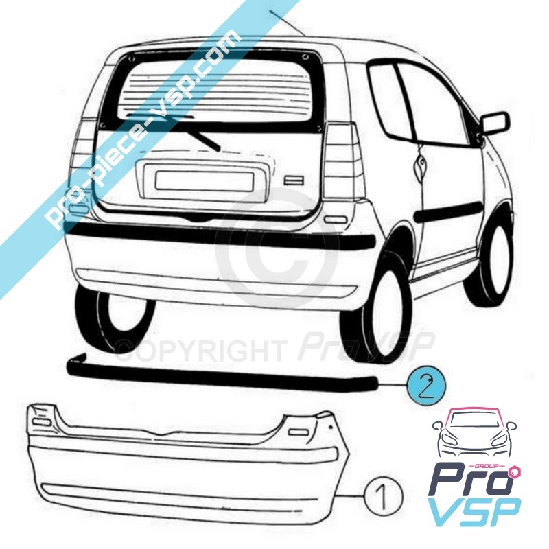 Bumper molding