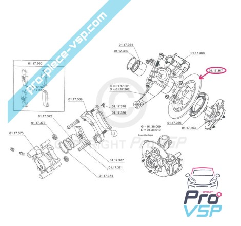 Front brake disc