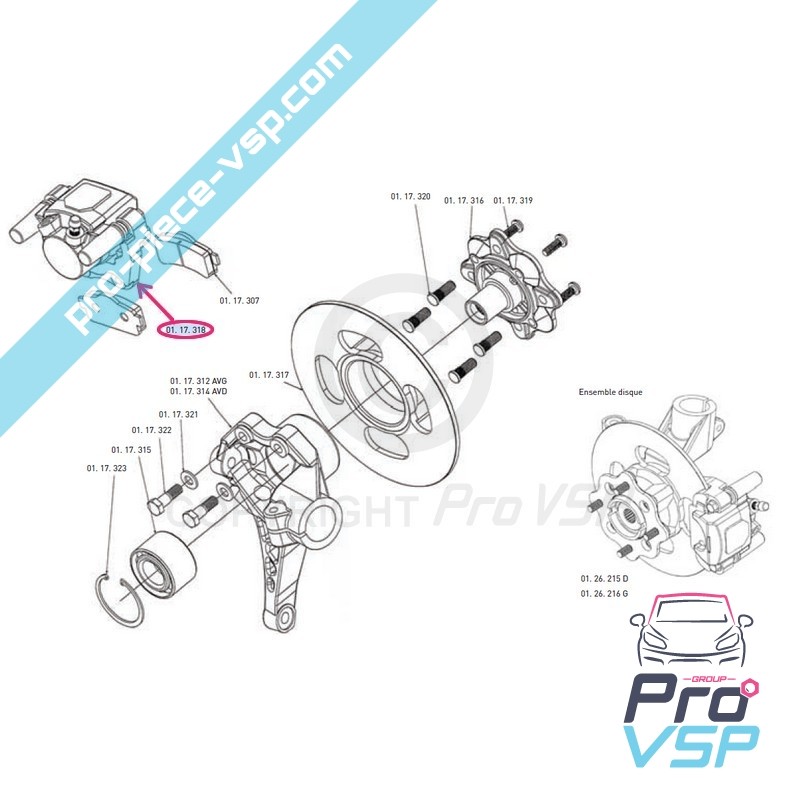 Front brake calm