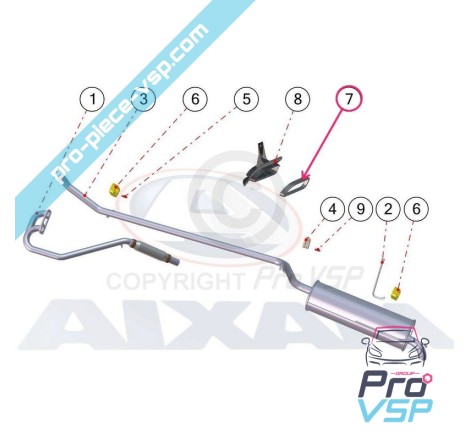 False exhaust exit right