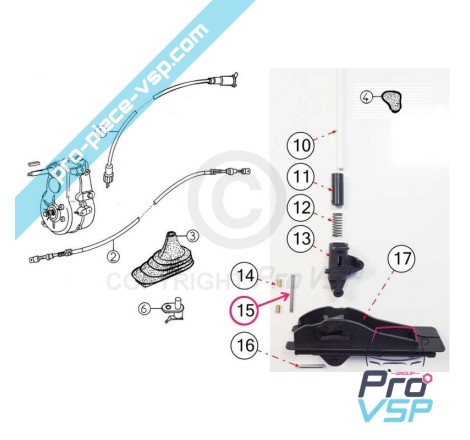 Sliding lever axle