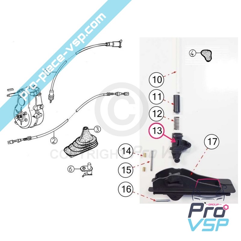 Speed lever pivot