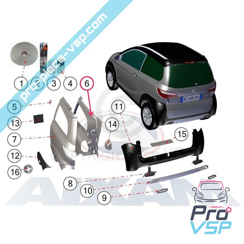 Linker Trunk-Trim