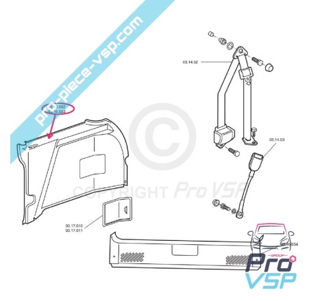 Left trunk trim