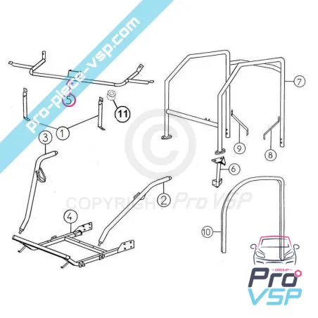 Soporte de parachoques delantero