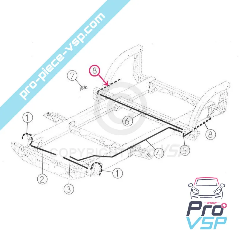 Furtunul de frână din spate
