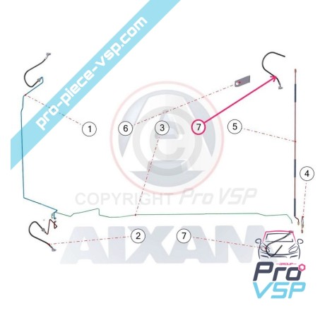 Rear brake hose Origin