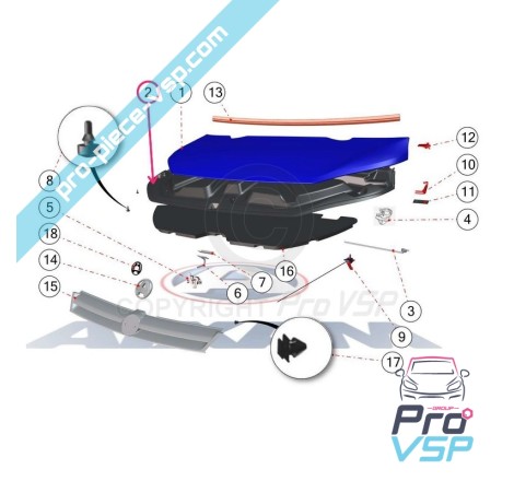 Hood interior panel