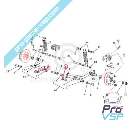Rear hub axis nut