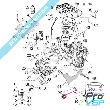 Fixing screw Gearbox