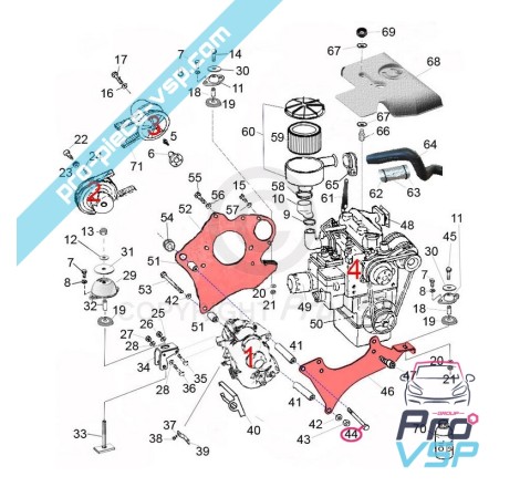Fixing screw Gearbox