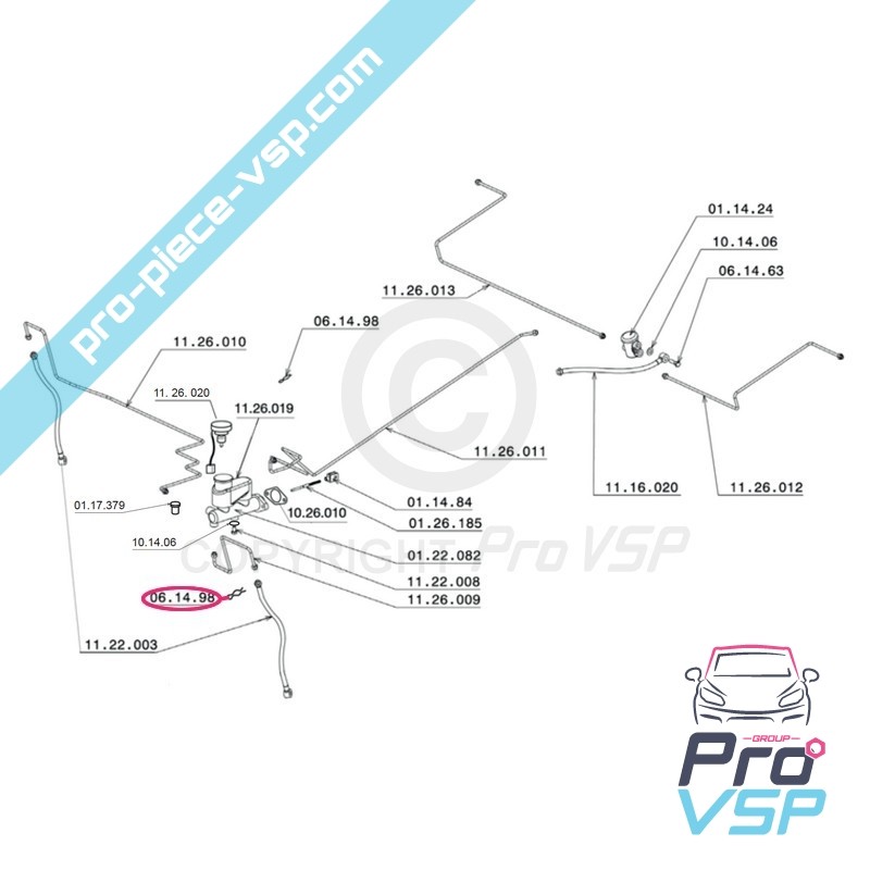 Brake hose clip