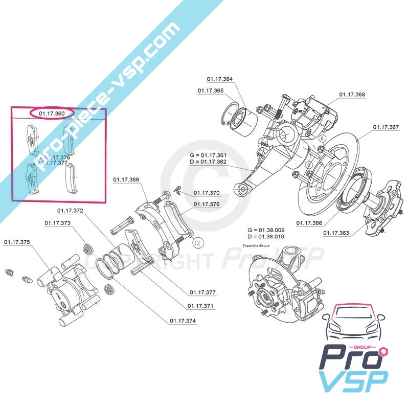 Front brake pads