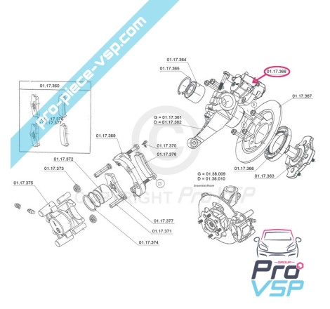 Front brake calm