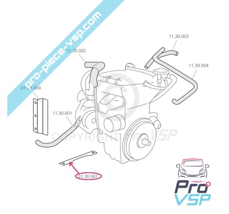 Lower radiator holder