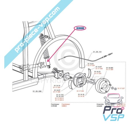 Rear shock absorber