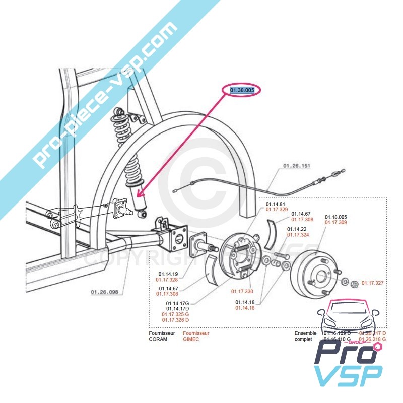 Rear shock absorber