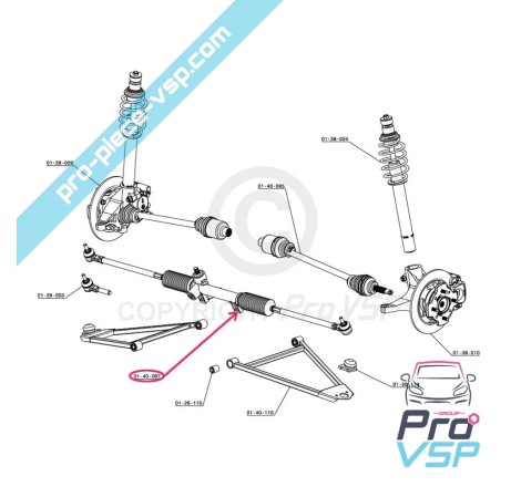 Steering rack