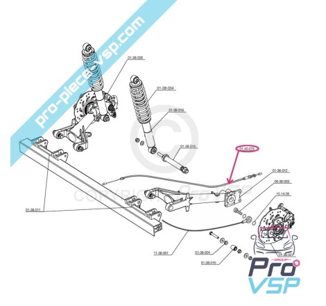 Handbrake cable