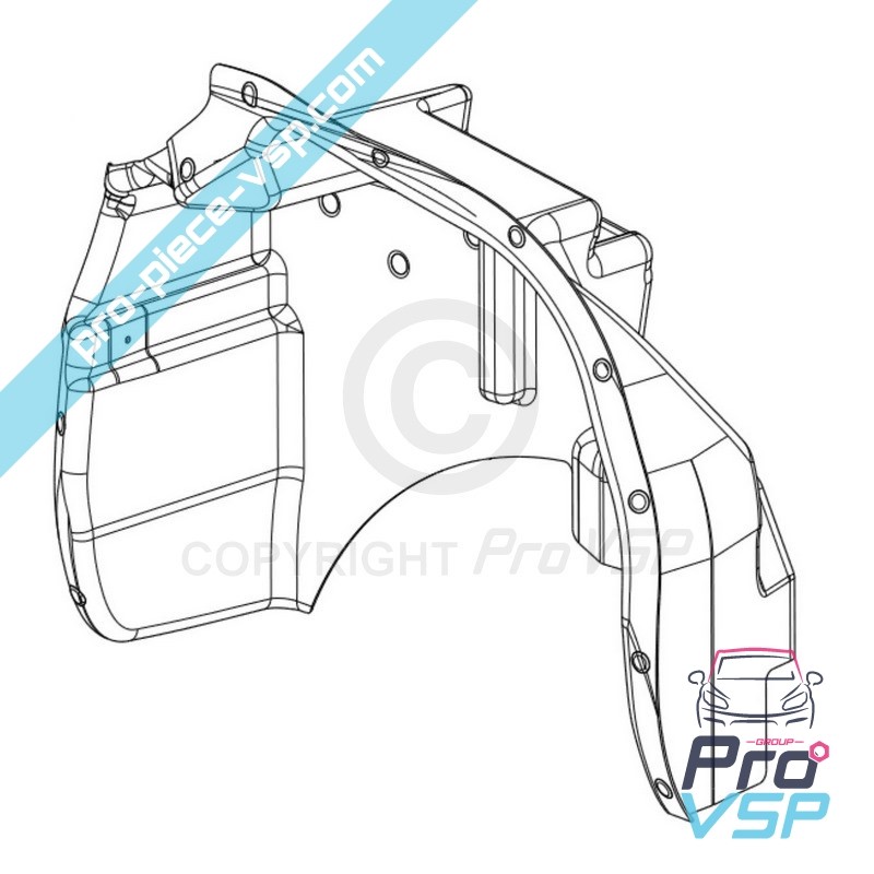 Right rear wheel crossing