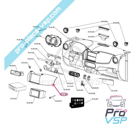 Instrument panel insert