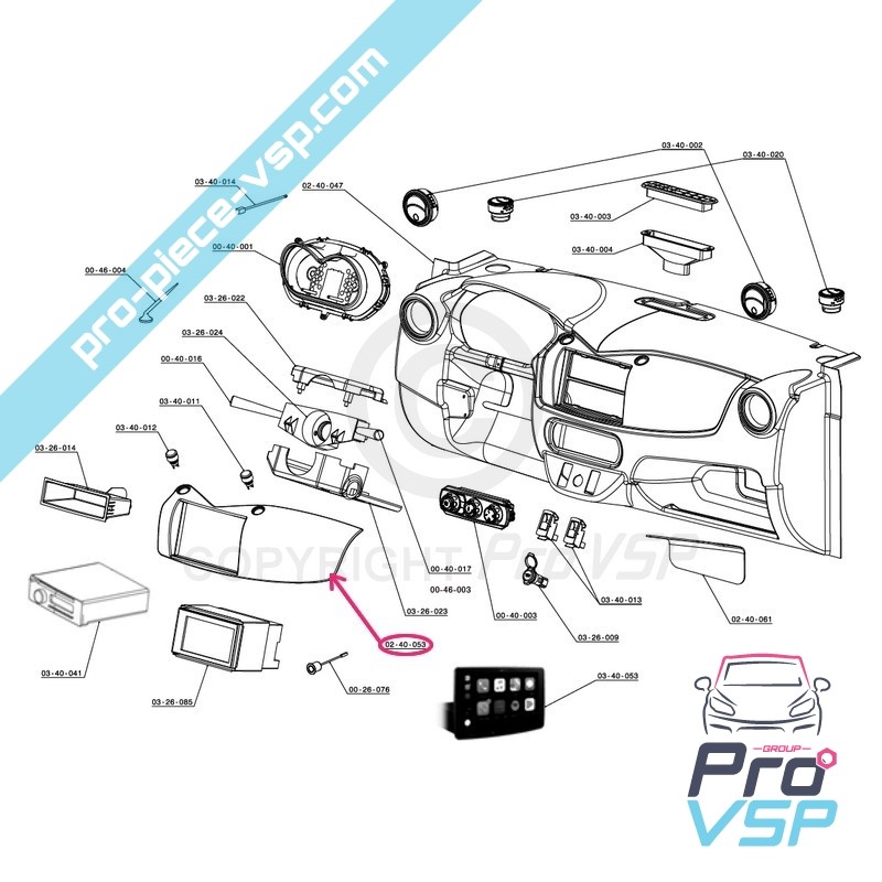 Instrument panel insert