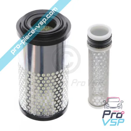 Filtro de ar completo para Aixam / Motor Lombardini essência, Kubota Z602 , Z482-E4b, Z602-E4b