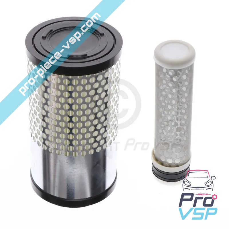Filtre à air complet pour Aixam / Moteur Lombardini essence , Kubota Z602 , Z482-E4B , Z602-E4B