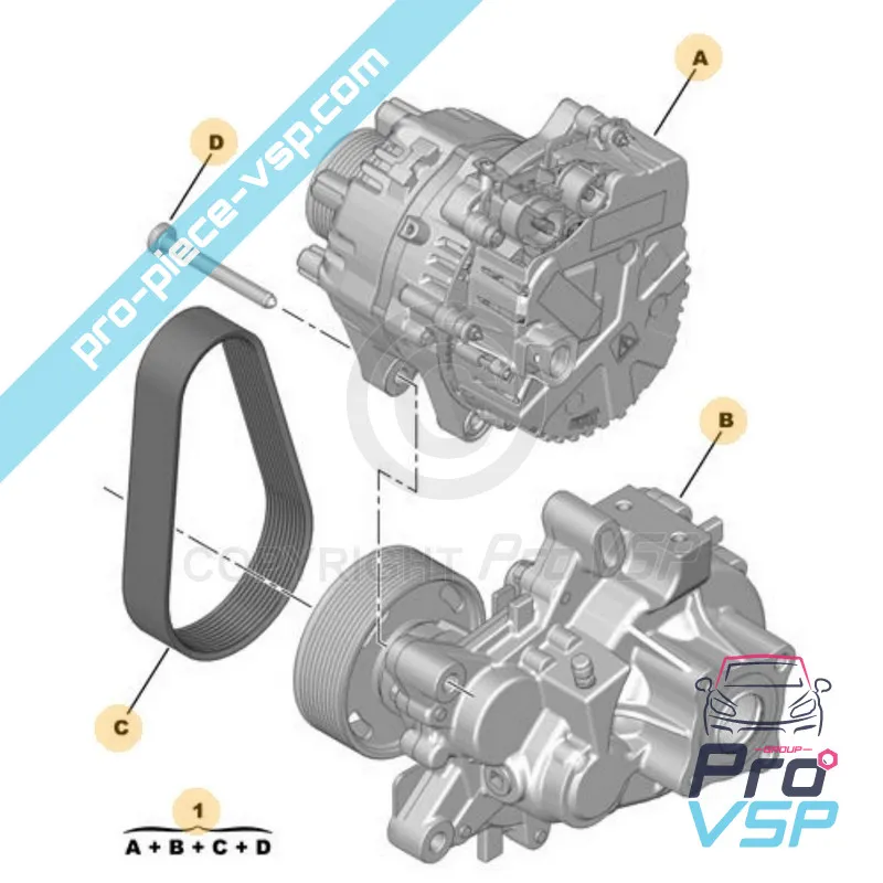 Motor set + reducer for Citroën Ami / Opel Rocks-E