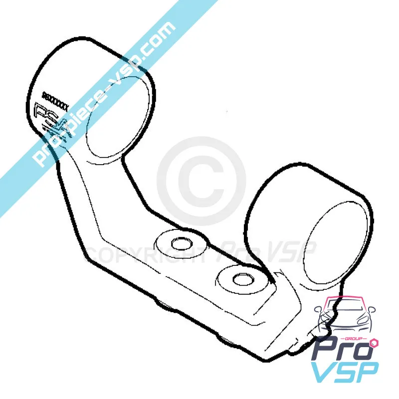 Suporte de redução superior para Citroën Ami / Opel Rocks-E / Fiat Topolino