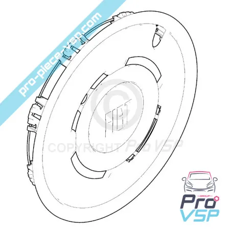 Hubcap for Fiat Topolino