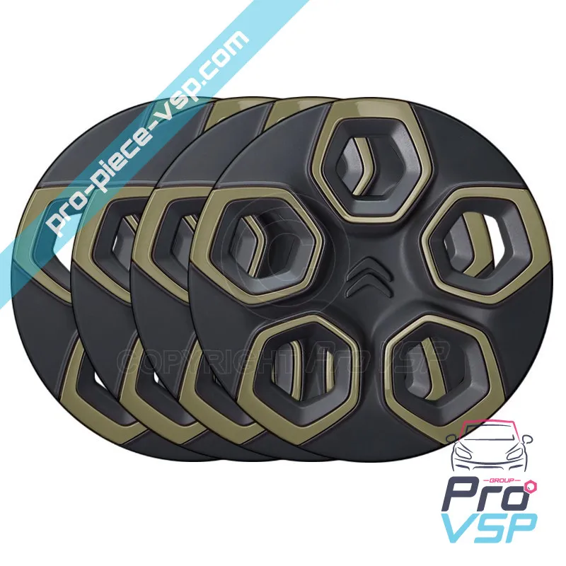 Lotto di 4 hubcaps per Citroën Ami / Cachi